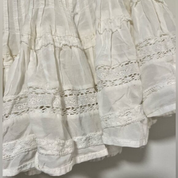 Sunday Best White Boho Eyelet Lace Skirt Size 0 - Picture 3 of 11